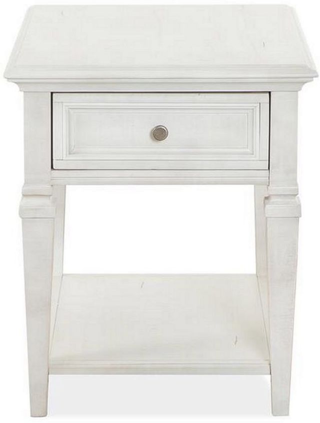Magnussen Home® Newport Alabaster End Table-1