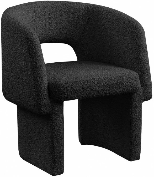 Meridian Furniture Emmet Black Boucle Dining Chair-0