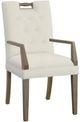 Fairfield® Customizable Dining Entree Pull Short Button Back Arm Chair-0