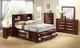 Elements International Emily 4-Piece Mahogany King Storage Panel Bedroom Set-4
