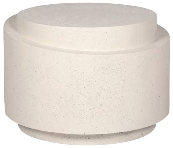 Moe's Home Collection Cosmo White Concrete Outdoor Accent Table-0