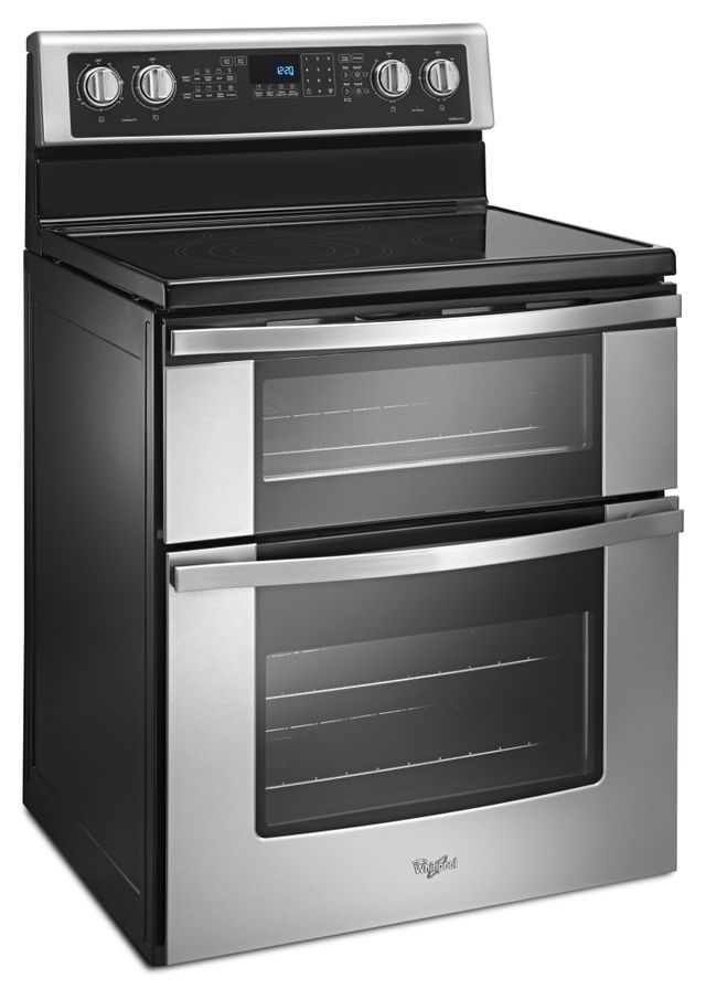 Whirlpool® 30" Stainless Steel Freestanding Double Oven Electric Range-3