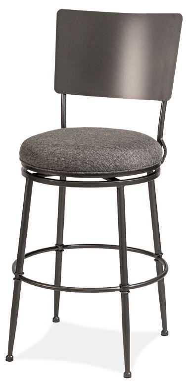 HH2 Home Towne Black Swivel Counter Stool-0