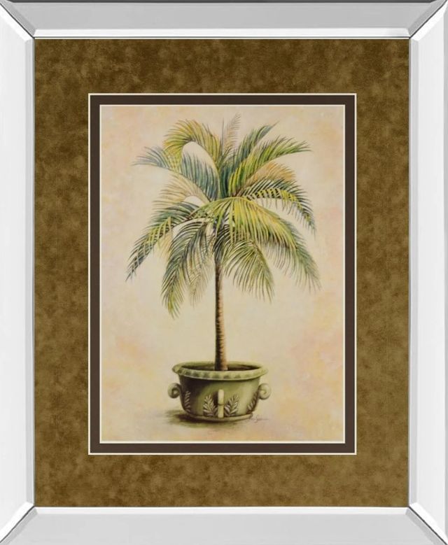 Classy Art Potted Palm Il Mirror Framed Wall Art-1