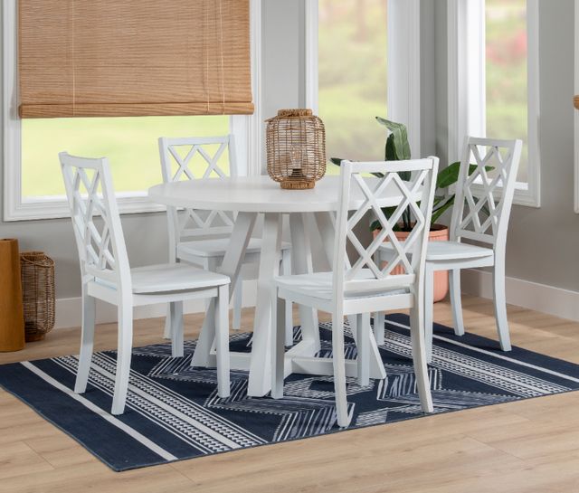 Powell® Maui 5-Piece White Dining Set-1