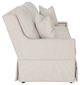 Fairfield® Customizable Kelly Skirted Sofa with Three Knife-Edge Backs over Three Seats-3