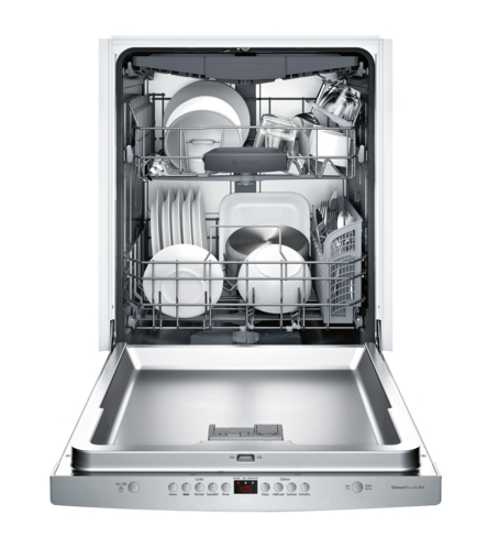 Bosch® 300 Series 24" Stainless Steel Top Control Built In Dishwasher-2