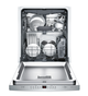 Bosch® 300 Series 24" Stainless Steel Top Control Built In Dishwasher-2