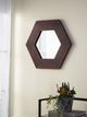 A & B Home Cameron Dark Brown Wall Mirror-5