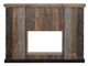 International Furniture Direct Loft Brown Mantel Fireplace Console-1
