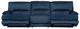 Steve Silver Co. Olsen 3-Piece Indigo Dual-Power Zero-Gravity Modular Reclining Sofa-3