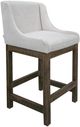 International Furniture Direct Gray Agreeable Gray Upholstered Barstool-0