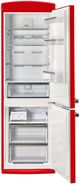 Unique® Appliances Classic Retro 24" 11.7 Cu. Ft. Candy Apple Red Counter Depth Bottom Freezer Refrigerator-1