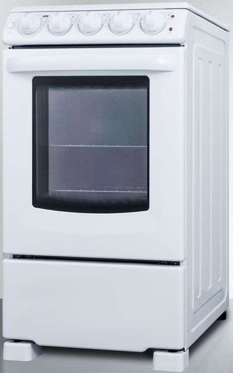 Summit® 20" White Slide-In Electric Range-1
