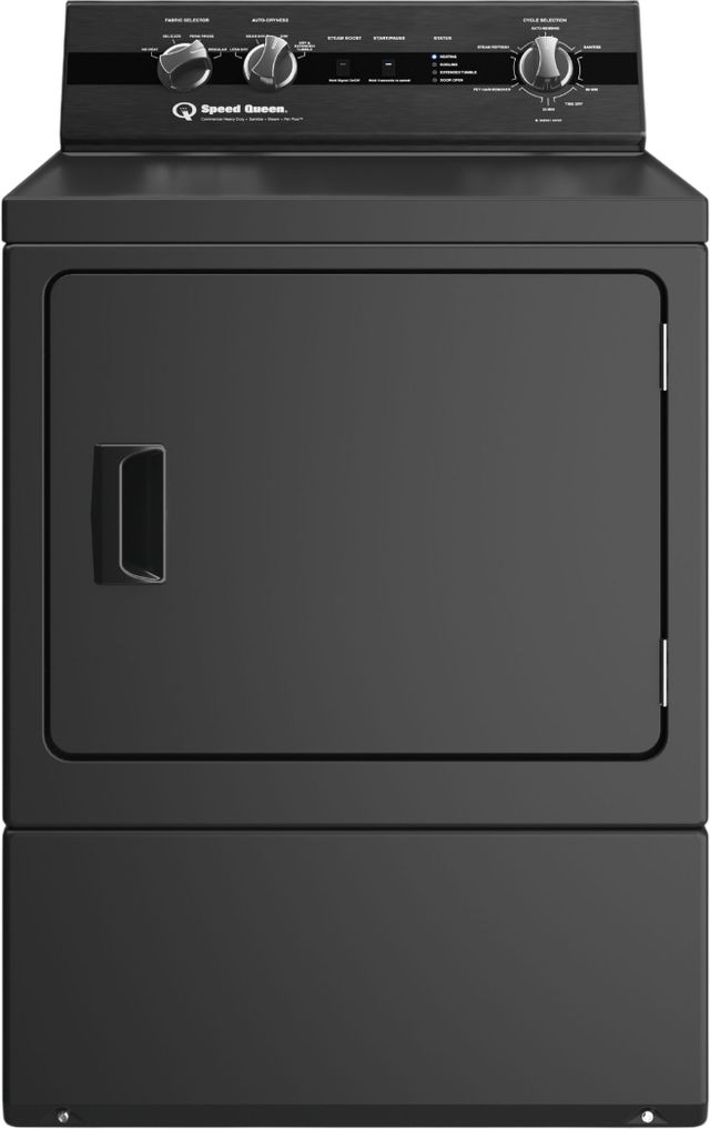 Speed Queen® Matte Black Top Load Washer & Electric Dryer Laundry Pair-2