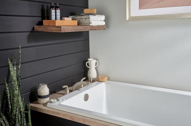 Peerless Parkwood® Brushed Nickel Roman Tub Trim Kit-3