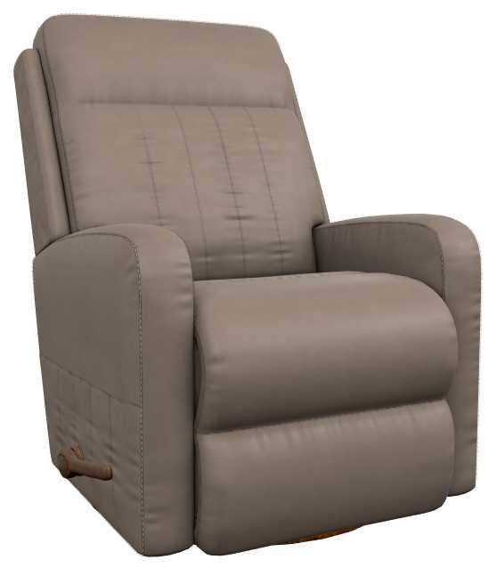 La-Z-Boy® Finley Stone Leather Manual Swivel Gliding Recliner-0