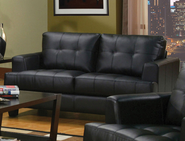 Coaster® Samuel Black Loveseat-1