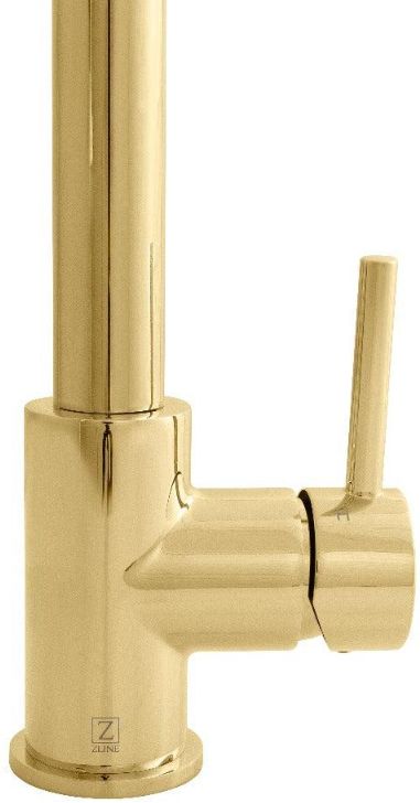 ZLINE Autograph Edition Edison Polished Gold Pull Down Single Handle Kitchen Faucet-3