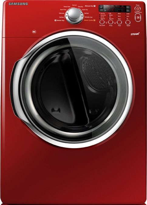 Samsung 7.3 Cu. Ft. Tango Red Front Load Gas Dryer-0