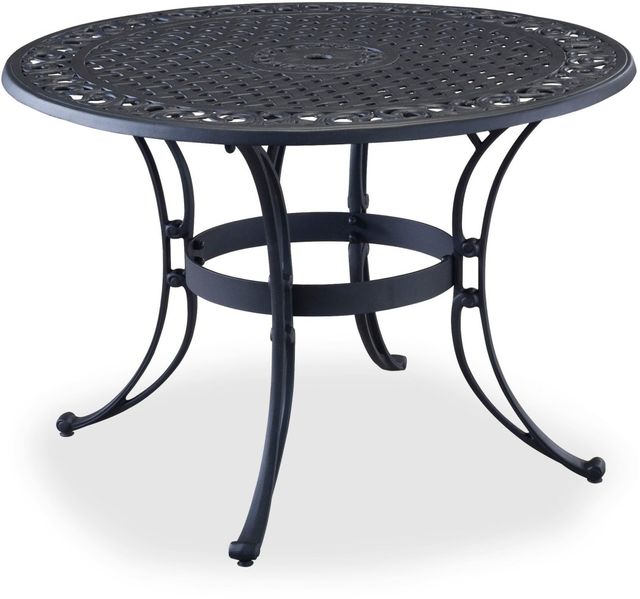 homestyles® Sanibel Black 42" Outdoor Dining Table-0