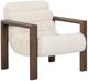 Classic Home Dahlia Ivory Fleece Accent Chair-0