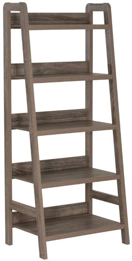 Linon Tracey Gray Ladder Bookcase-0