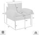 Armen Living Bloom Black/Brown Chair-2