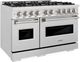 ZLINE Classic 48" Satin Stainless Steel Pro Style Dual Fuel Range-2