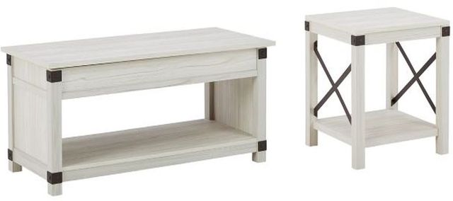 Signature Design by Ashley® Bayflynn 2-Piece Whitewash Living Room Table Set-0