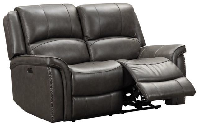 Signature Design by Ashley® Gaspar Gray Power Reclining Loveseat-1