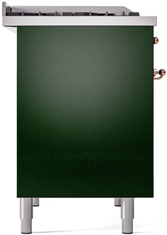 Ilve® Nostalgie II Series 40" Emerald Green Pro Style Dual Fuel Range-3