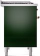Ilve® Nostalgie II Series 40" Emerald Green Pro Style Dual Fuel Range-3