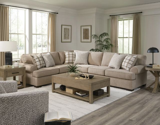 Behold™ Home Becker 2-Piece Oatmeal L-Shaped Sectional-1