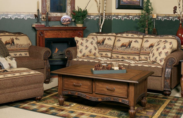 Marshfield Furniture Pine Creek Brown Coffee Table-1