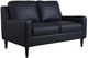Porter International Designs Lazio Black Loveseat-0
