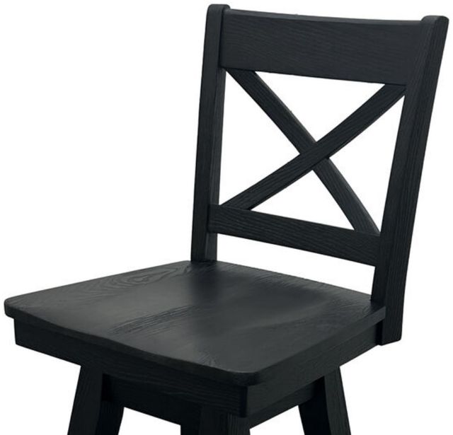 Intercon Black X Top Bucket Barstool-1