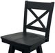 Intercon Black X Top Bucket Barstool-1