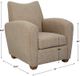 Uttermost® Teddy Latte Accent Chair-2