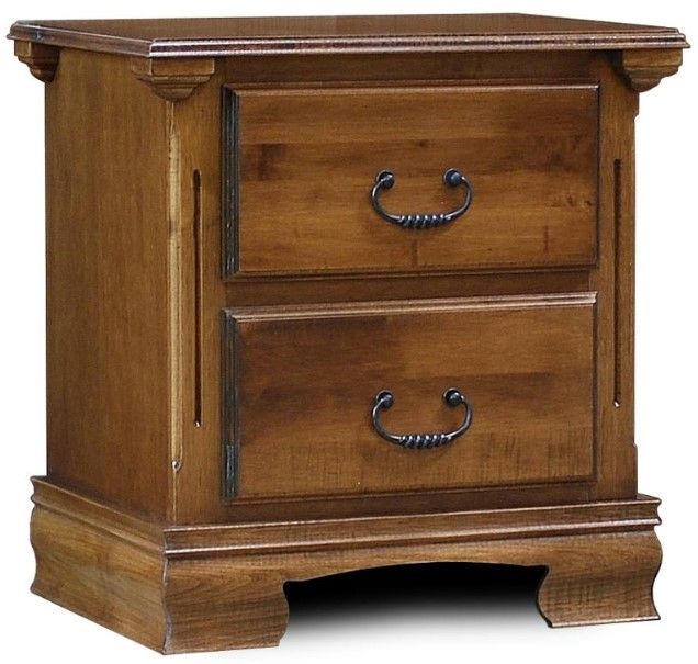 Wolfcraft Furniture Stonehaven Brown 2-Drawer Nightstand -0