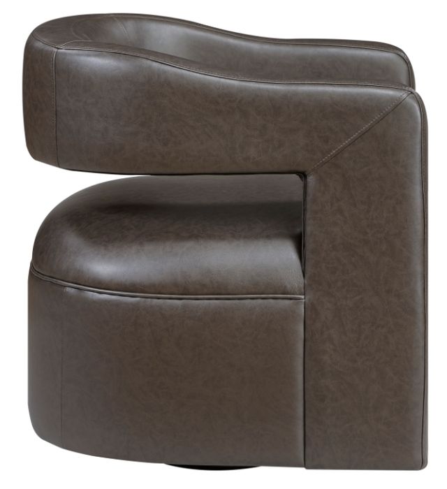 Homelegance® Sawyer Dark Coffee Swivel Chair-3