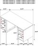 Coaster® Berhalter Black/Walnut Double Pedestal File Computer Desk-2