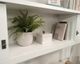 Sauder® Cottage Road® White Executive Pedestal Desk with Hutch-3