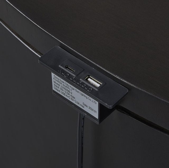 Bernards Calia Black Nightstand -3