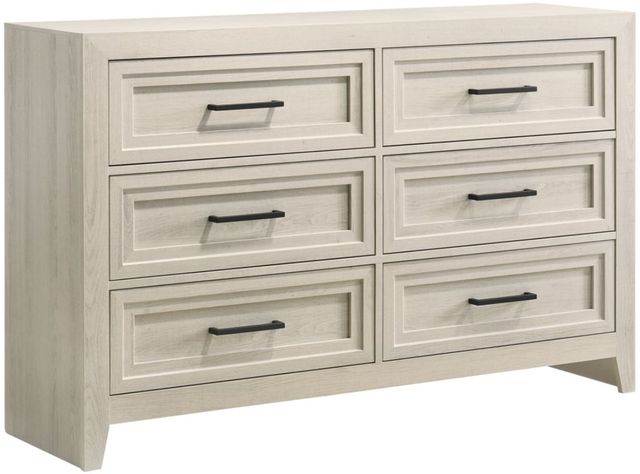 Crown Mark Lorraine White Dresser | Bulldog Furniture | Altus, OK