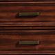 Elements International Sullivan Rich Cherry Upholstered King Panel Storage Bed-4