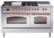 Ilve® Nostalgie II Series 60" Stainless Steel Pro Style Dual Fuel Range-0