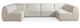Bassett® Furniture Customizable Clyde 6-Piece Modular U-Shaped Sectional-0