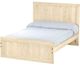 Crate Designs™ Furniture Unfinished Twin Extra-long Youth Panel Bed-0