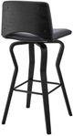 Armen Living Gerty Black/Gray 26" Swivel Bar Stool-3